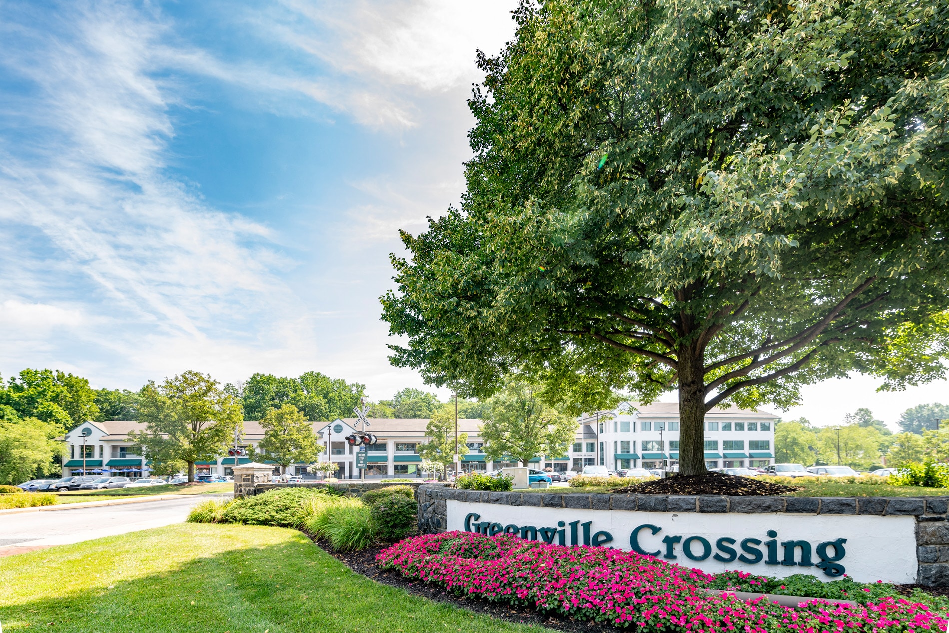 Greenville Crossing sign