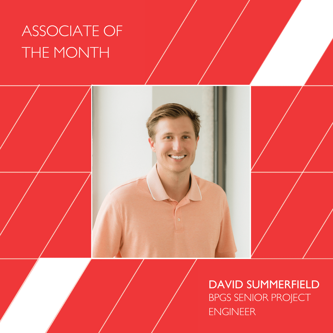 Congratulations to David Summerfield, April Associate of the Month